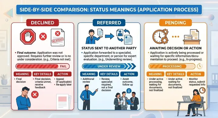 SASSA declined vs referred vs pending status 2026 comparison