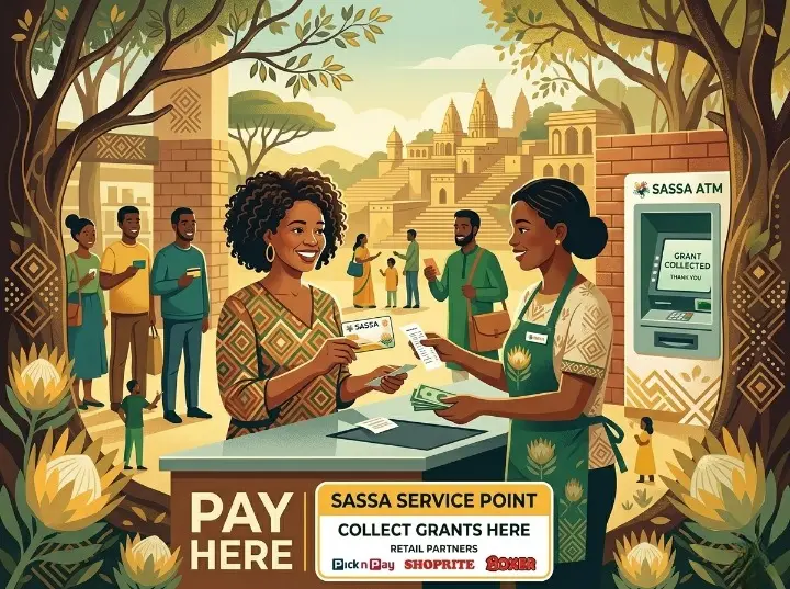 Collecting SASSA SRD R370 grant payment at Pick n Pay or Shoprite using ID and phone number