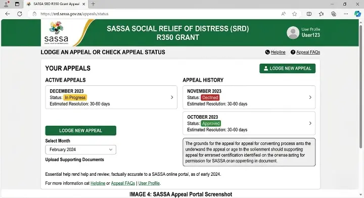 SASSA SRD R370 appeal portal â how to submit a declined grant appeal online"